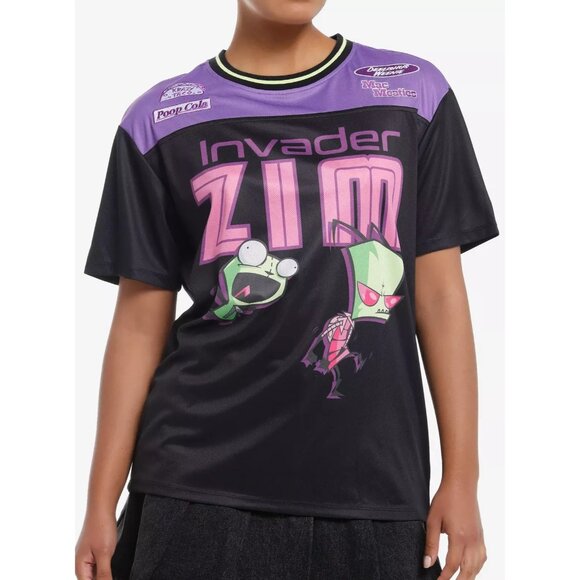 Invader Zim GIR & Zim Girls Soccer Jersey LARGE New - Picture 2 of 10